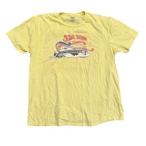 American Classics Soul Train Graphic T Shirt Mens X Large Retro Yellow